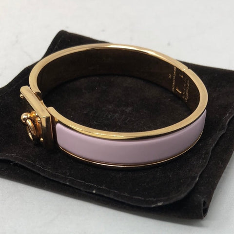 Hermes Clic Anneau Gold and Rose Bracelet