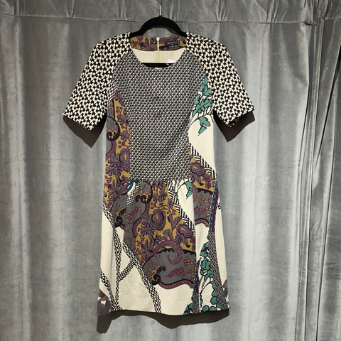 Etro Shortsleeve Printed Stretch Cotton Dress