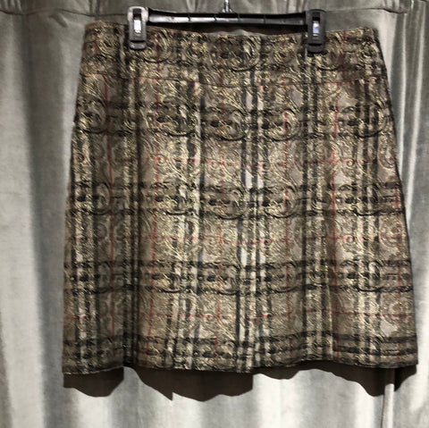 VINTAGE: Burberry London Burberry Print Shiney Pleaded skirt