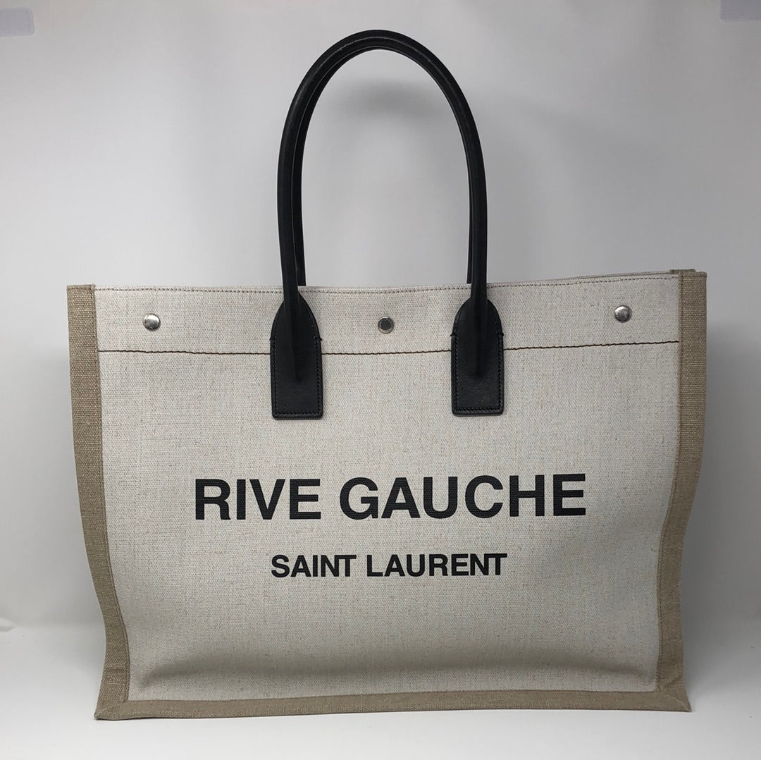 SAINT LAURENT RIVE GAUCHE LINEN BAG UNBOXING