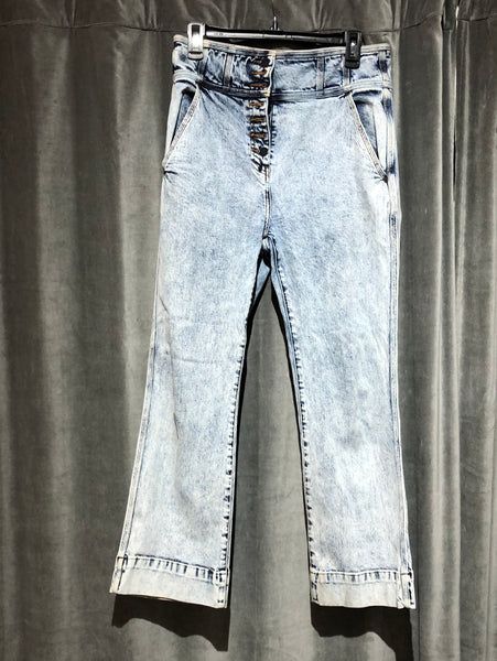 Ulla Johnson Lightwash High Waisted Flare Bottom Jeans