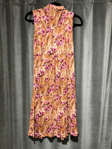 Prada Pink Printed Slinky Sleeveless Dress