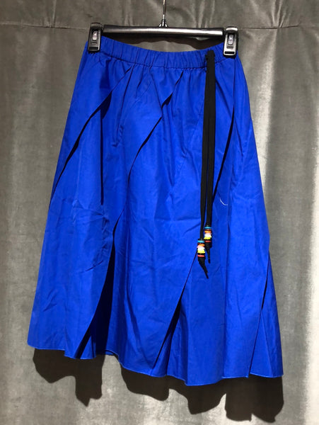 No 21 cotton Blue Flare Skirt