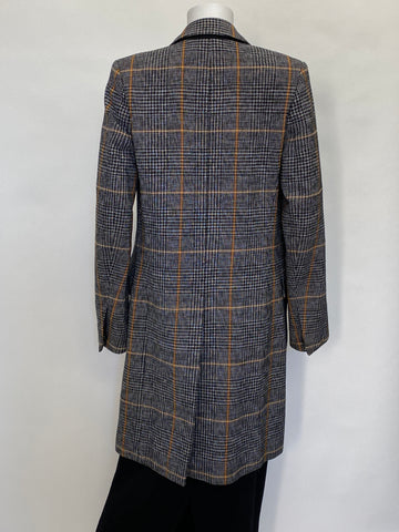 Chloe Plaid Checked Houndstooth Woven Coat