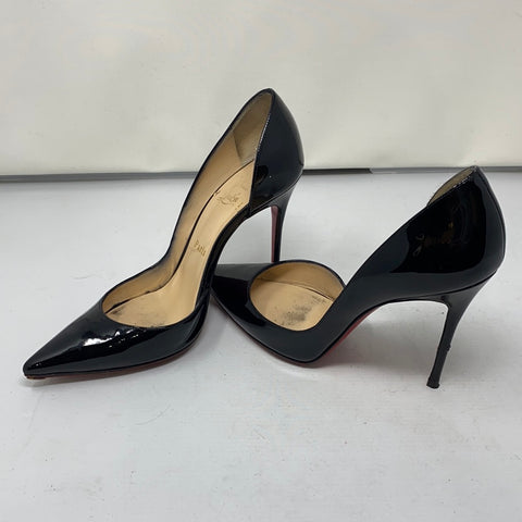 Christian Louboutin Black Patent Leather D'Orsay