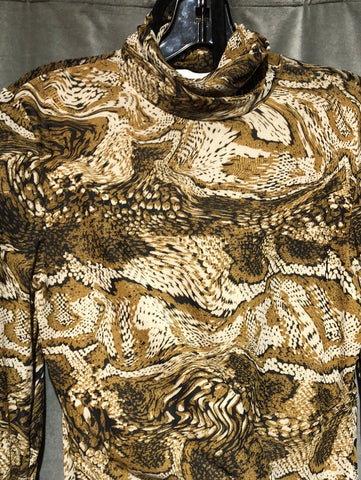 GANNI snakeskin earthy sheer print matching set