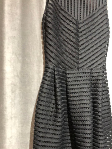 MAJE Sleeveless Scuba Fit and Flare Midi Dress