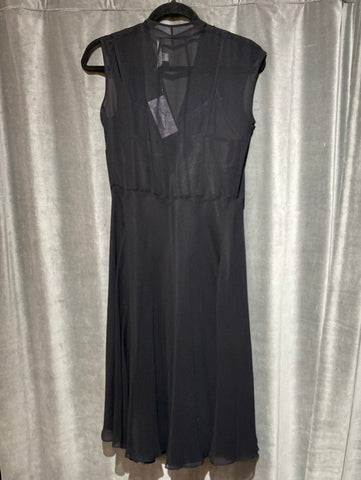 NOUGAT LONDON Black Sheer Dress with Beaded Dress