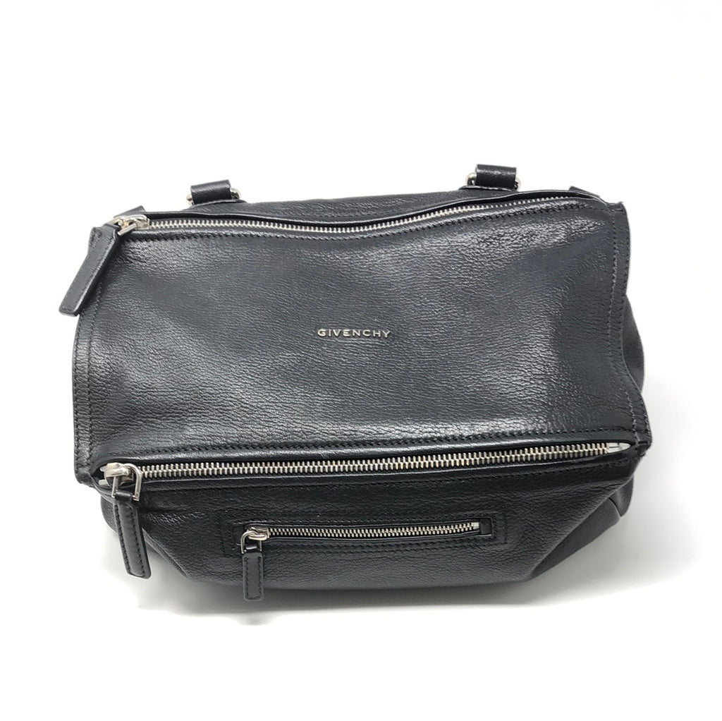 Givenchy Black Leather Medium Pandora with Silver Hardware