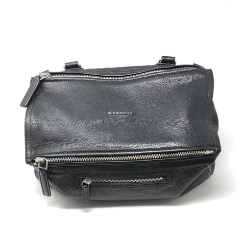 Givenchy Black Leather Medium Pandora with Silver Hardware