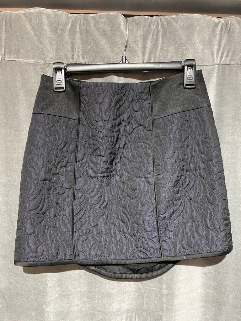 Tibi Black Quilted Mini Skirt