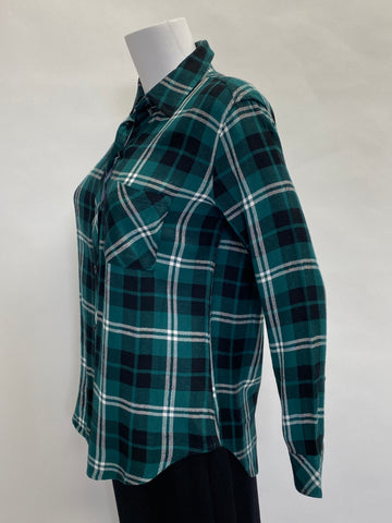 Rails Green and Black Plaid Button Down