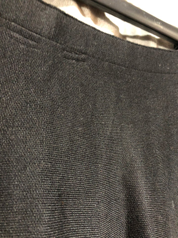 SIONI Black Stretch Knit Flare Skirt with Silver Rings