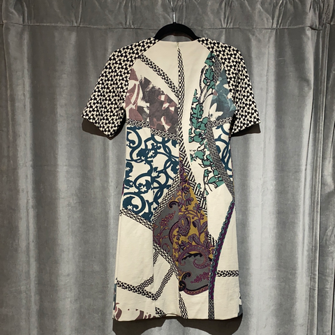 Etro Shortsleeve Printed Stretch Cotton Dress