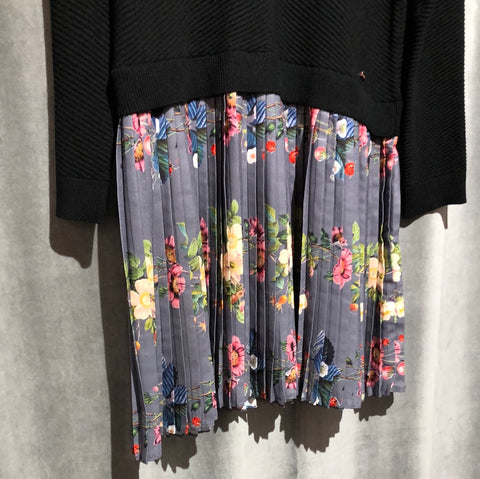 Ted Baker Izitaa oracle knit sweater dress with pleated bottom