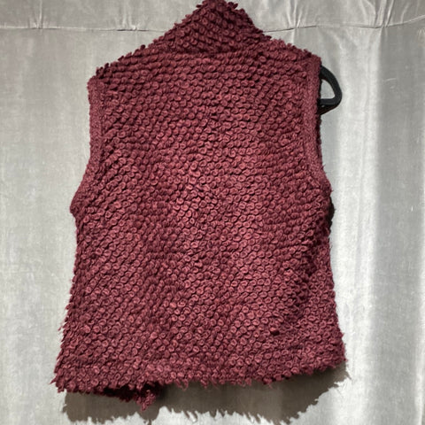IRO Burgundy Collared Vest