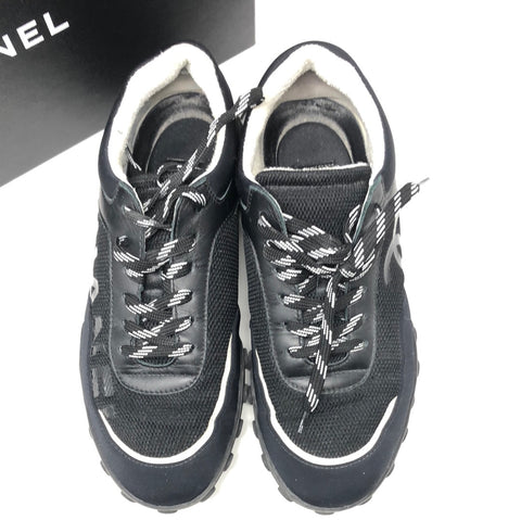 Chanel Black and White Sneaker