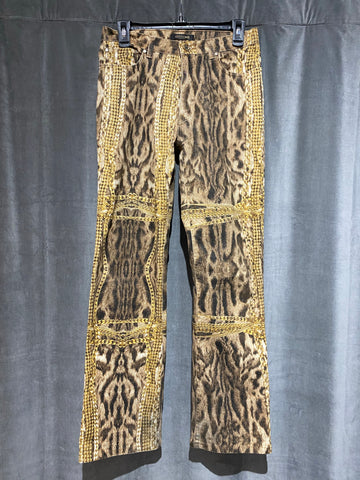Vintage: Roberto Cavalli  Leopard coated Jeans