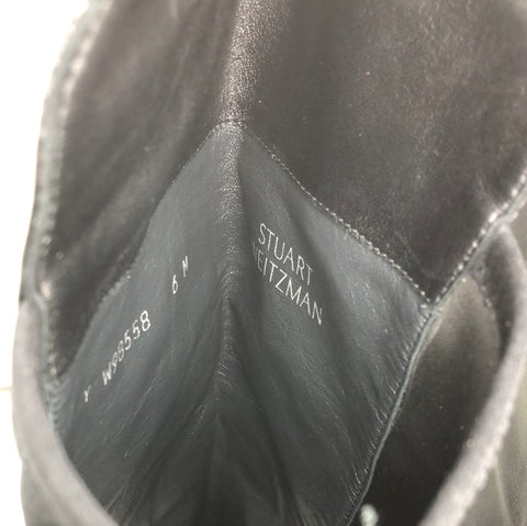Stuart Weitzman Black Leather 50/50 Boots