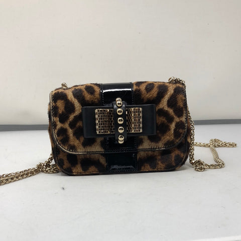Christian Louboutin - Sweet Charity Leopard Bow Mini Crossbody Bag