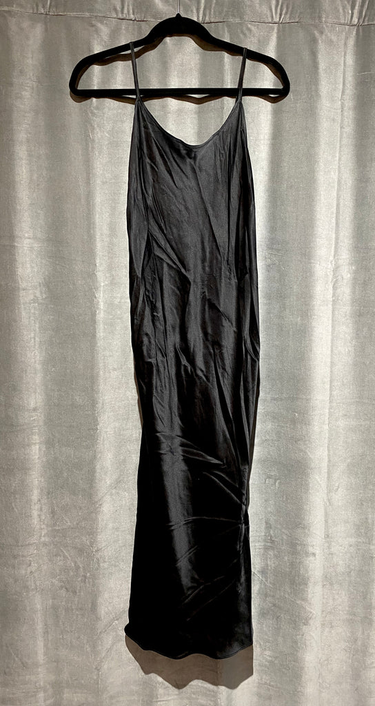 Amanda Uprichard Silk Black Slip Dress