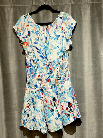 Parker Floral Ruffle Sleeve Mini Dress