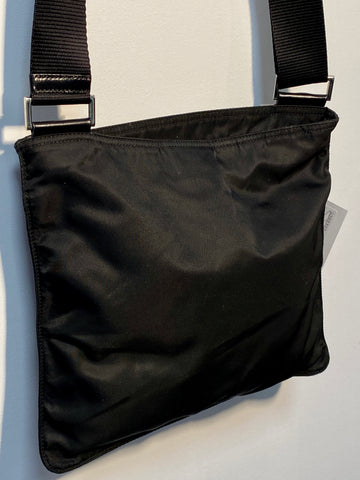 Vintage: Prada Black Nylon Cross body Bag