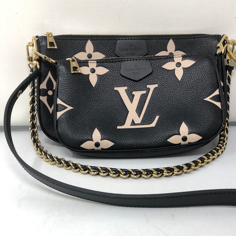 Louis Vuitton multi Pochette Black and Tan