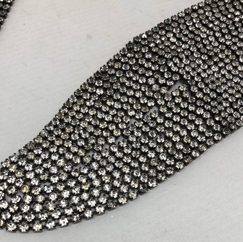 VINTAGE: Chrystal charm Chain BELT