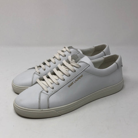 Saint Laurent White Leather 'ANDY' Sneaker