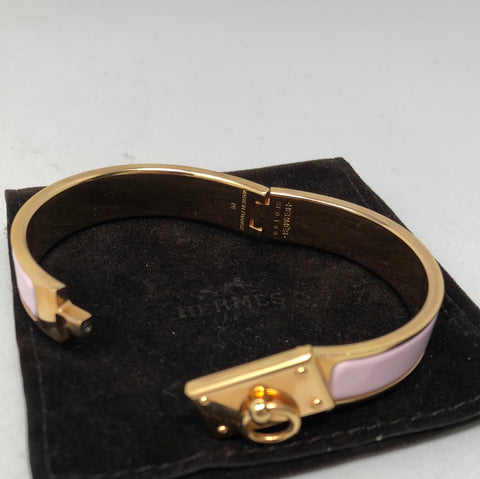 Hermes Clic Anneau Gold and Rose Bracelet