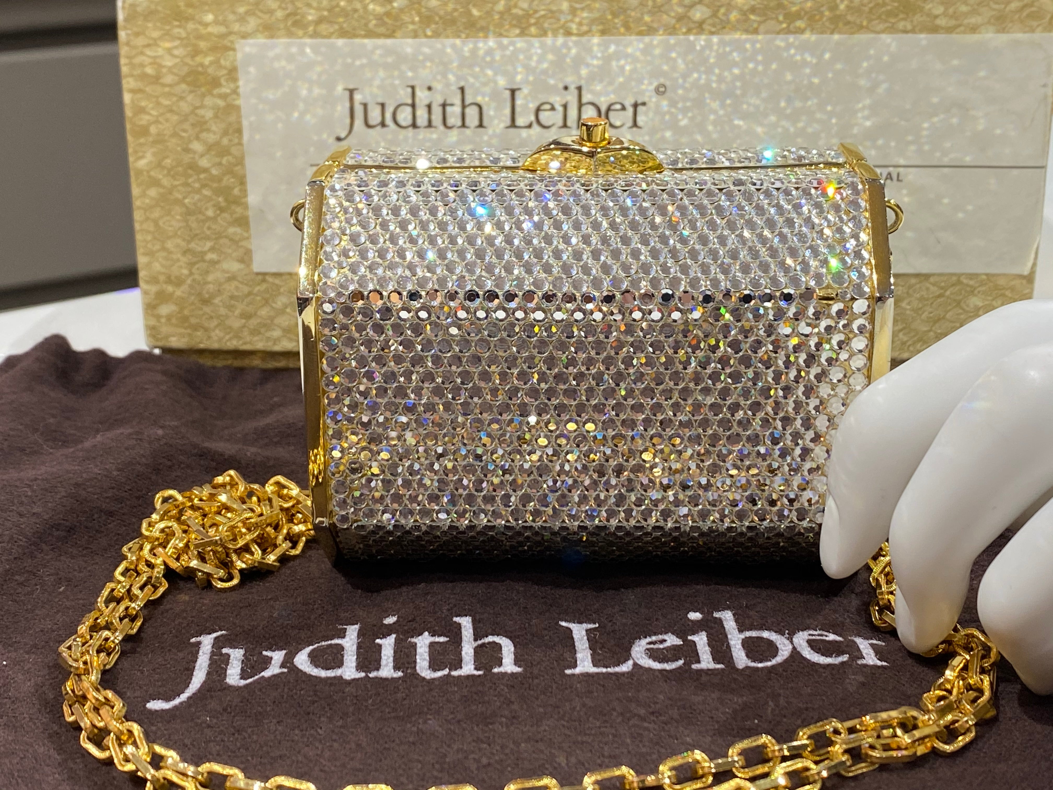 Vintage Judith Leiber Beehive Crystal Clutch Bag – Recess