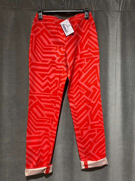 Vintage: Gucci Pink and Red Printed Pant