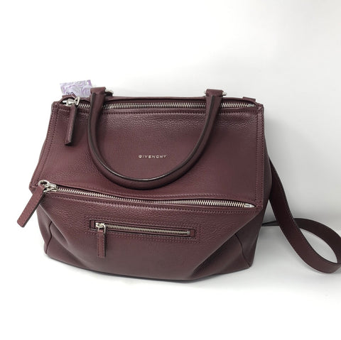 GIVENCHY Medium Burgundy Pandora Bag