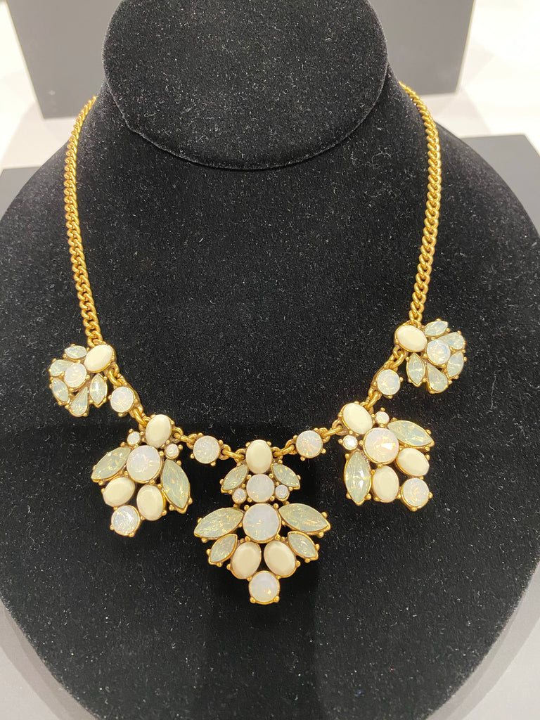 J.Crew Opal and Gold Necklace