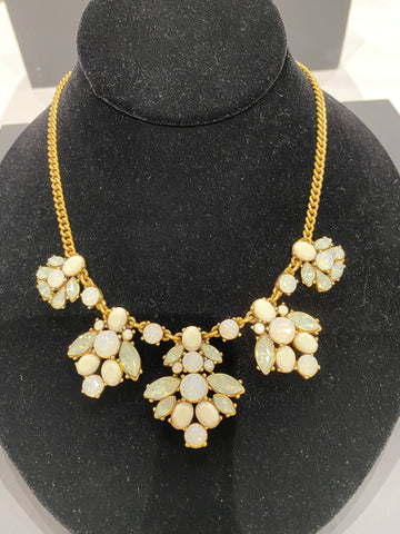 J.Crew Opal and Gold Necklace