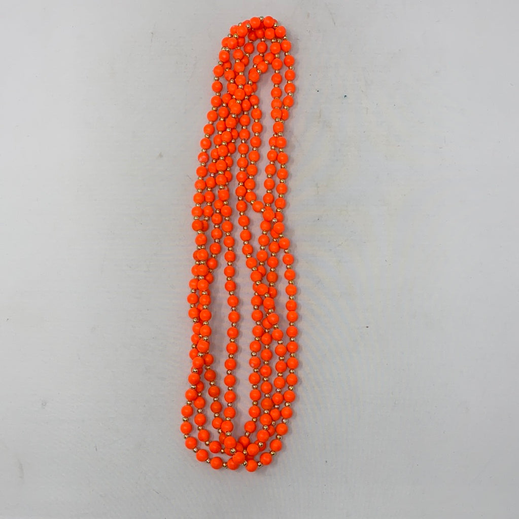 Neon Orange J Crew Long Necklace