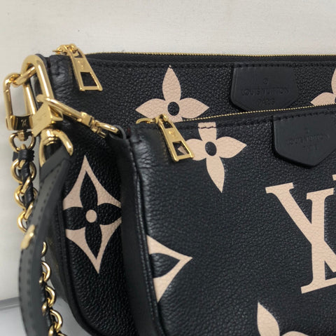 Louis Vuitton multi Pochette Black and Tan