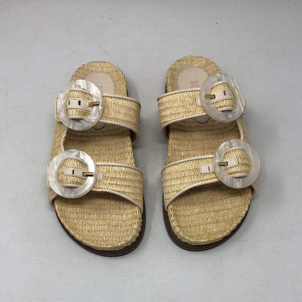 Schutz Tan Bamboo Woven 