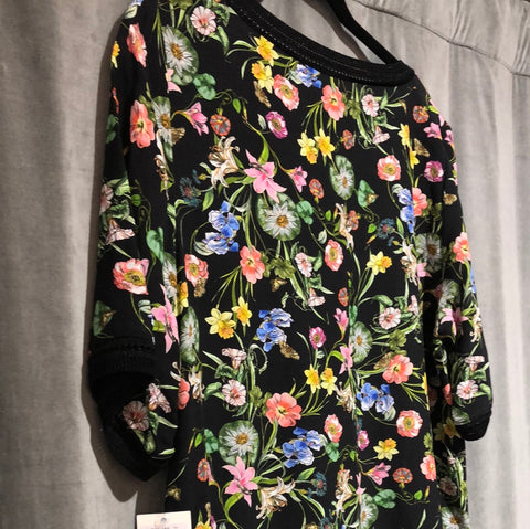 Gerard Darel Black Floral Short sleeve 