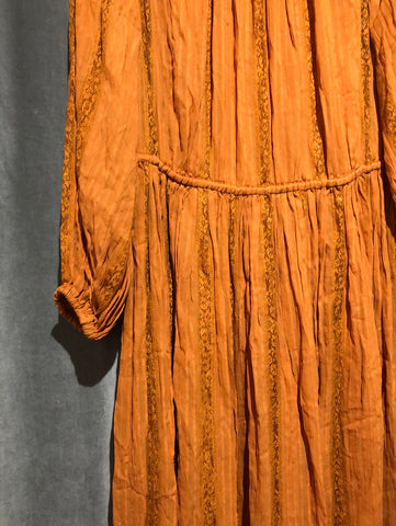 Zimmermann Burnt Orange Long Sleeve Midi Dress The Hangout Zimmermann Burnt Orange Long Sleeve Midi Dress The Hangout