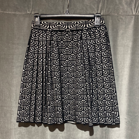 A. GoldeLight Wash Asymetrical Mini Denim Skirt
