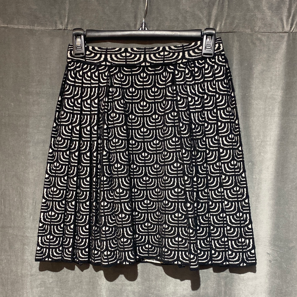 A. GoldeLight Wash Asymetrical Mini Denim Skirt