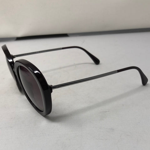 Chanel Polarised Burgundy Plastic Round Sunnies