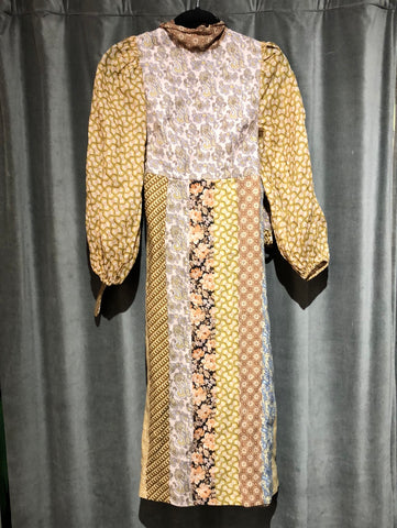 ZIMMERMANN High Neck belted multicolor Dress