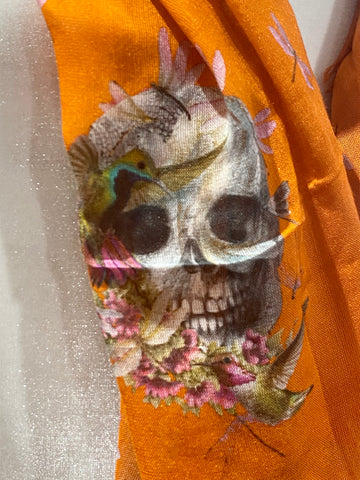 Alexander McQueen Skull and Floral Shawl