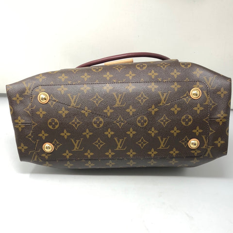 LOUIS VUITTON Brown 'Olympe' Handbag Monogram Canvas Shoulder Bag