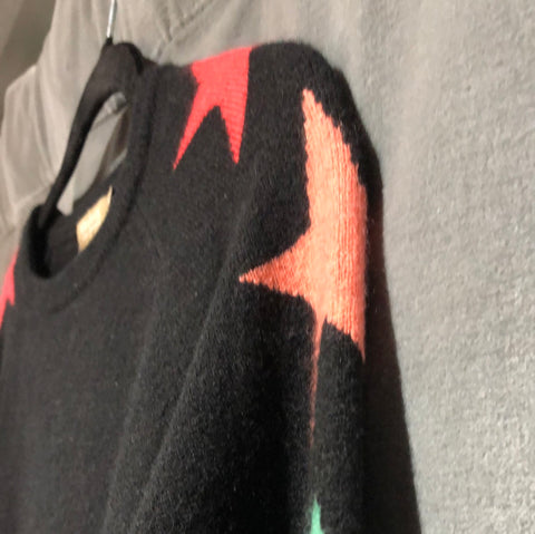 Brodie Black and Rainbow Star Cashmere Sweatsuit
