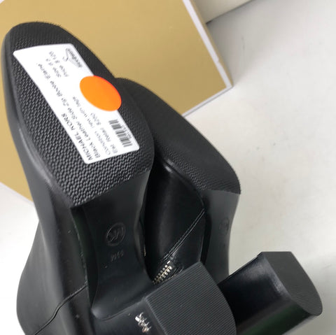 Michael Kors Black Leather Side Zip Bootie 'Elaine'