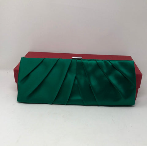 Valentino Emerald Green Satin Clutch